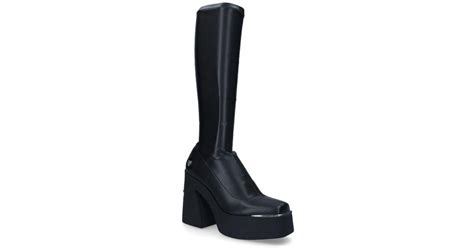 Naked Wolfe Impact Black Knee High Boots Lyst