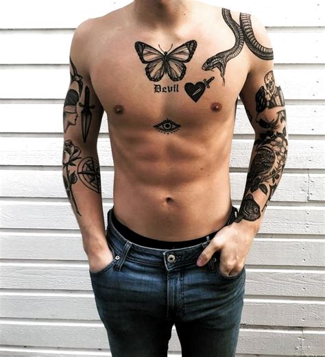 99 Lovely Men Chest Tattoo Ideas That Timeless All Time In 2020