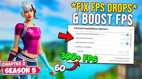 How To Fix Fps Drops In Fortnite Boost Fps And Fix Lag Chapter 2
