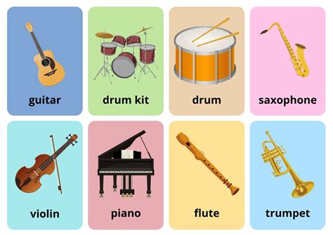 Musical Instruments Flashcards View Online Or Free Pdf Download
