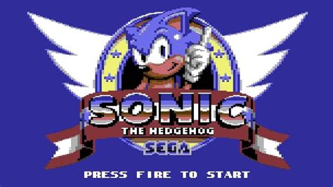 Sonic The Hedgehog Commodore 64 Retro Gamersit