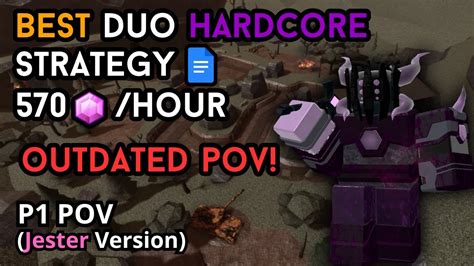 Outdated Pov I Duo Hardcore Gem Grinding Strategy I P1 Pov I Tds Roblox Youtube