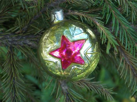 Vintage Star Ornaments Soviet Christmas Decoration Collectible Etsy