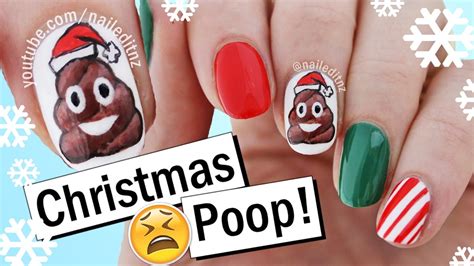 Christmas Poop Emoji Nails Nailed It Nz Youtube
