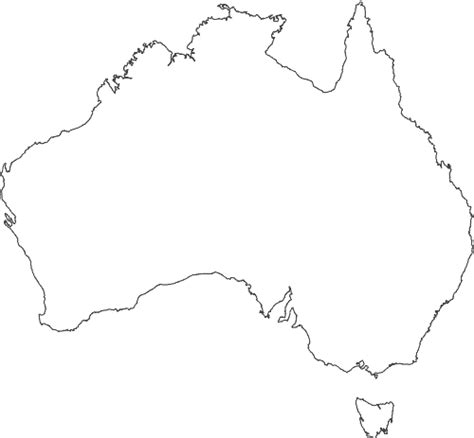 Free Outline Maps Of Australia And World