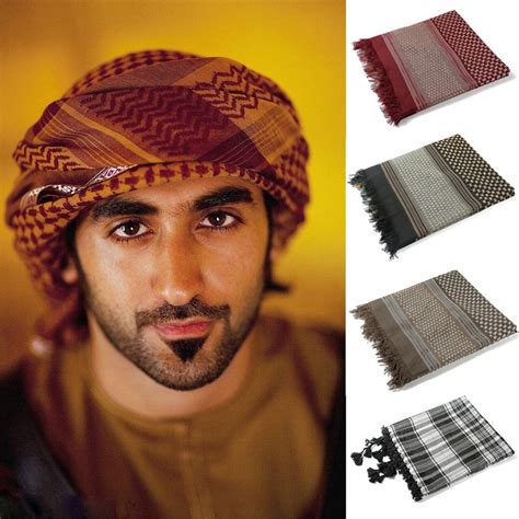 2019 Islamic Men Hijabs Saudi Arabia Casual Headscarf Tassel Plain Head