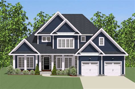 multiple gables cascade across the front of this lovely traditional house plan a wrap around