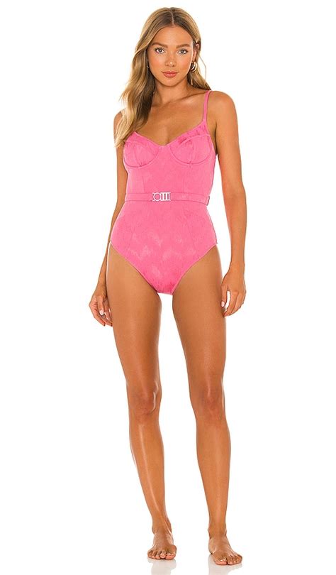 solid and striped the spencer one piece in watermelon revolve