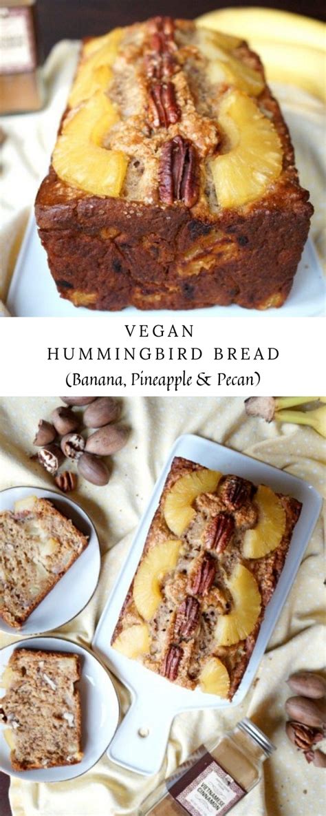 Hummingbird bread is such a southern classic! Vegan Hummingbird Bread (Banana, Pineapple & Pecan ...