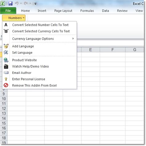 How To Convert Number To Words In Excel Excel Add Ins