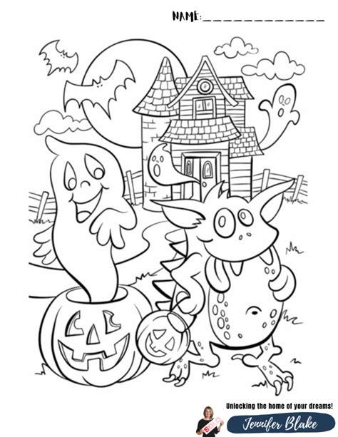Halloween Coloring Contest Flyer Coloring Pages