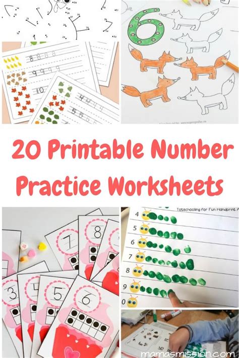 20 Printable Number Practice Worksheets For Fun And Learning