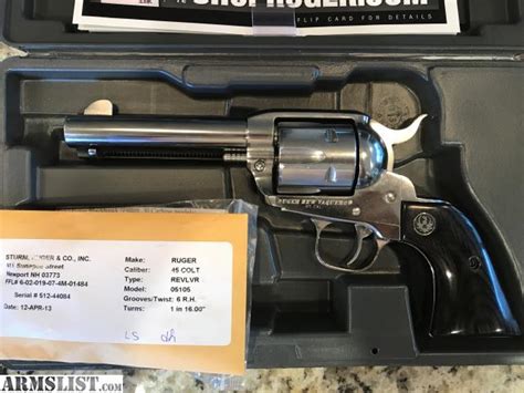 Armslist For Sale Ruger New Vaquero 45 Colt Aka 45 Long Colt