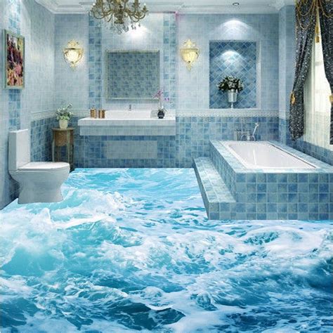 Smaller tiles provide better grip because of the. Online Shop 3D bathroom bathroom kitchen floor tiles non ...