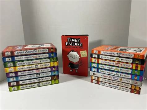Diary Of A Wimpy Kid Book Lot Of 16 By Jeff Kinney Hc And Pb Set Good