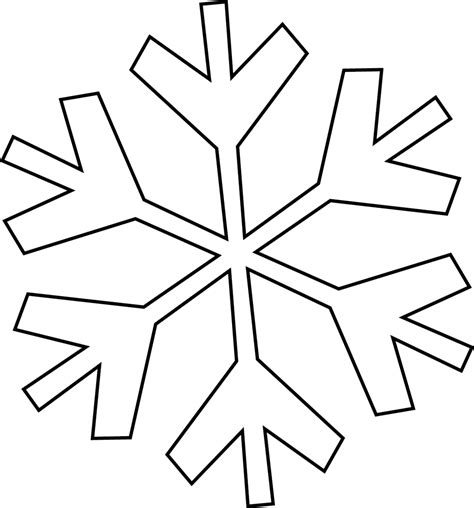 Snowflake Line Drawing Clipart Best