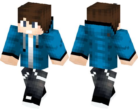 Cool Blue Jacket Boy Original Skin Minecraft Skin Minecraft Hub