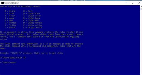 How To Change Command Prompt Color In Windows 10