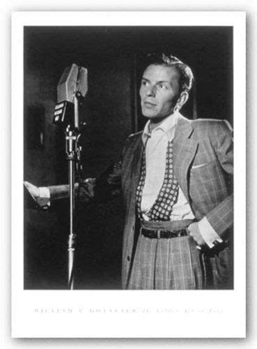 Frank Sinatra With Microphone By William Gottlieb 24x18 Art Print
