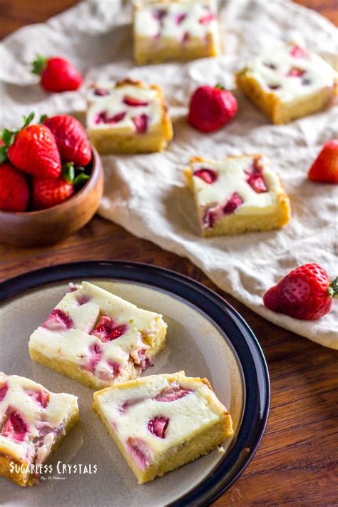 Baileys and chocolate raspberry dessert coupon clipping book. Chewy White Chocolate Berry Cheesecake Keto Blondies (Low ...