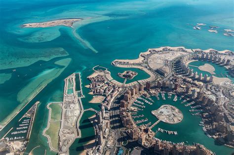 Aerial View Of The Pearl Doha Island License Image 71368930 Image