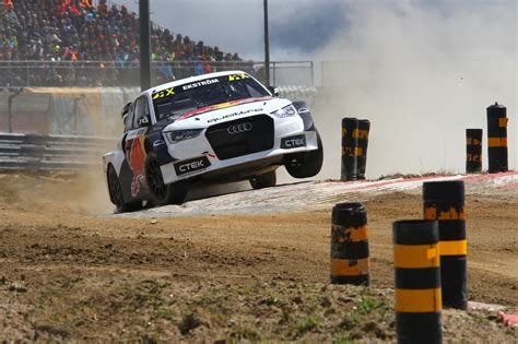 Rallycross Petter Solberg Triumphs In Portugal Double Podium For Audi