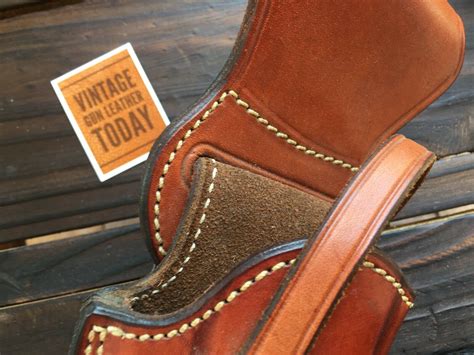 Alfonso's Brown Leather Suede Lined Western Holster for 6