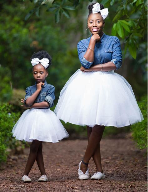 Black Mother Daughter Photoshoot Outfit Ideas Mother Lsq