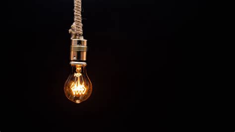 Bulb Light Hanging With Rope 4k Hd Minimalist Wallpapers Hd