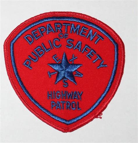 Texas Highway Patrol State Police Embroidered Patch Iron On New 3 Ebay