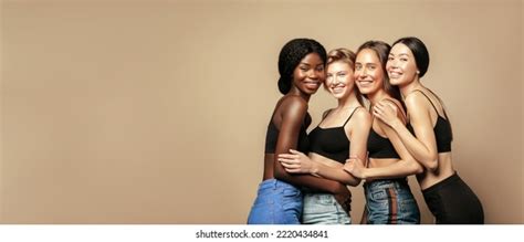Multi Ethnic Group Womans Diffrent Types Stock Photo Shutterstock