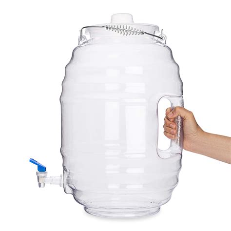Champs Gallon Jug With Lid And Spout Aguas Frescas Vitrolero Plastic Water Container