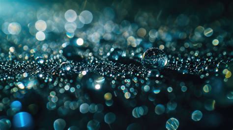 Bokeh Background Water Drops Wallpaper Macro Photography Of Droplets Abstract Light
