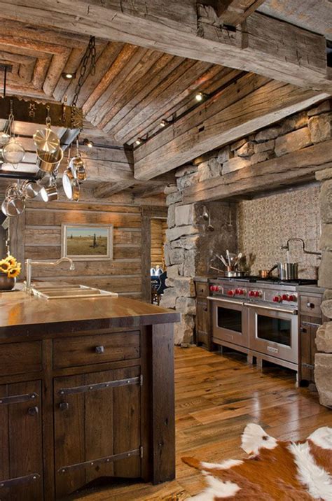 53 Sensationally Rustic Kitchens In Mountain Homes Country Kitchen