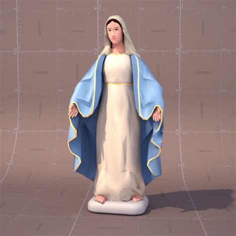 Virgin Mary 3d Model Formfonts 3d Models And Textures