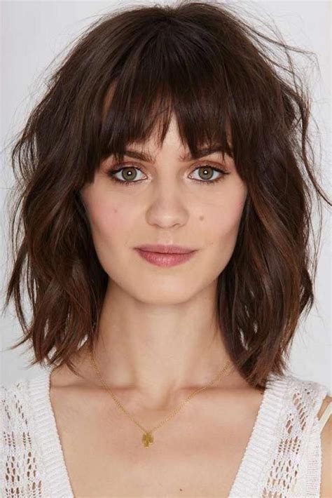Hairstyles For Thick Hair And Oval Face Best Hairstyles With Bangs