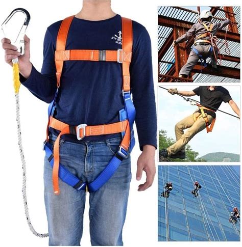 Climbing Harness Safety Harness With Lanyard For Use In Construction