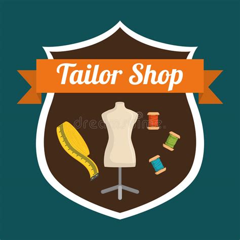 Tailor Shop Design Stock Vector Illustration Of Illustration 68437157
