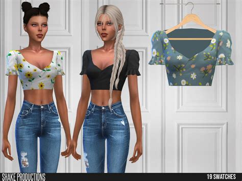 Sims 4 Tops Tops Sims 4 Sims Sims 4 Clothing Images
