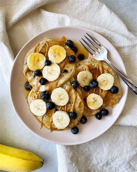 Fluffy Vegan Blueberry Pancakes Riris Recipes