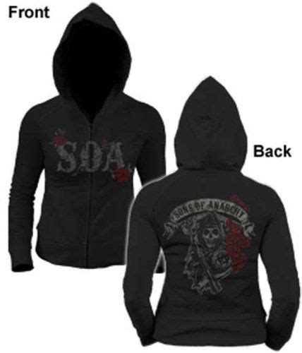Sons Of Anarchy Reaper Roses Womens Hoodie Clothing