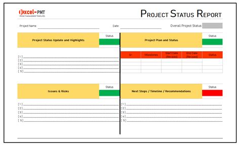 Daily Project Status Report Template Project Management