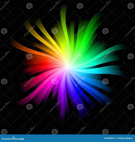 Rainbow Burst Stock Vector Illustration Of Swirl Sparkle 8550571