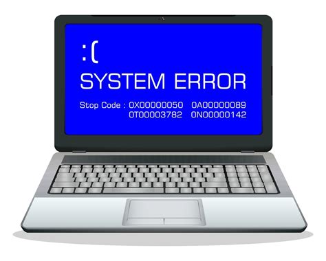 Laptop With Error Screen 2262553 Vector Art At Vecteezy