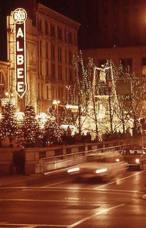 Fountain Square Cincinnati Oh In 1960s Christmas Holiday Season