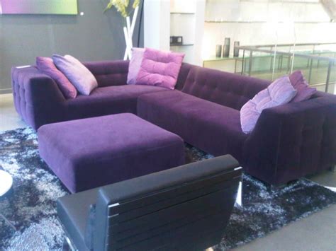 Unbelievable Purple Sectional Sofa Ches Long Chair