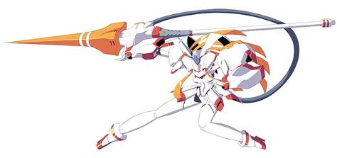 Anime Weapon Robot Spear Red Eyes Darling In The Franxx Strelizia