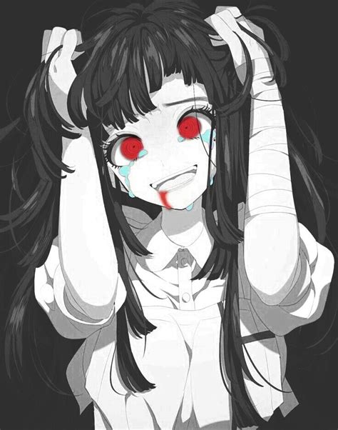 Pin By Dalavunii On All About Monochrome Yandere Anime Anime Crying