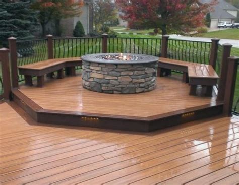 How To Build A Fire Pit In A Wood Deck Encycloall