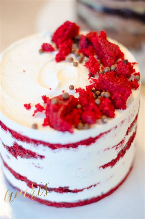 Red Velvet Naked Cake Photo By Aneris Photos Anerisphotography Velvet Cake